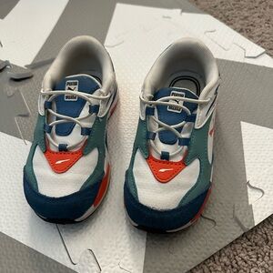 Puma Blue and Orange Sneakers Athletic Style
